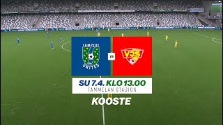 KOOSTE TamU  VJS  Kakkonen  742024  Tammelan Stadion [upl. by Aneej]