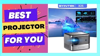 BYINTEK X25 Full HD Projector 1080P 4K Video 900Ansi Auto Focus [upl. by Adnovahs]