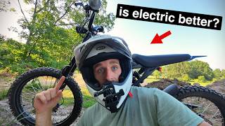 I Rode My First Ever electric dirtbike  Surron Light Bee X [upl. by Margaux881]