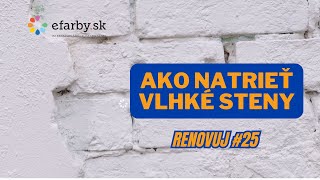 Ako natrieť vlhké steny Zinsser Wattertite je farba na vlhké steny [upl. by Sutsugua]