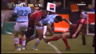 Top 14 Toulon vs PerpignanTampon Bastareaud [upl. by Ayle]