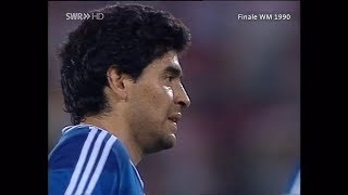 Diego Maradona vs Germany♕Individual Highlights♕World Cup 1990 [upl. by Epuladaug]