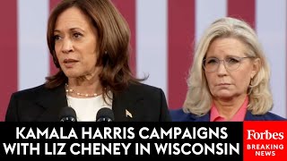 BREAKING NEWS Liz Cheney Speaks At Kamala Harris Campaign Event In Ripon Wisconsin [upl. by Rocray578]