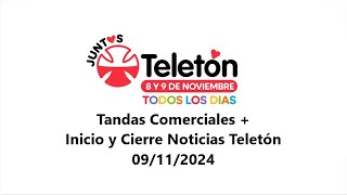 Tandas Comerciales Teletón Chile  Intro y Cierre Noticias Teletón  09112024 [upl. by Ardied]