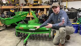 John Deere Aerator Spreader Weight Tray Upgrade [upl. by Hoshi648]