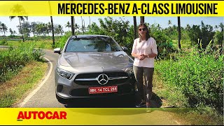 2021 MercedesBenz Aclass Limousine review  The rising star I First Drive I Autocar India [upl. by Maidie]