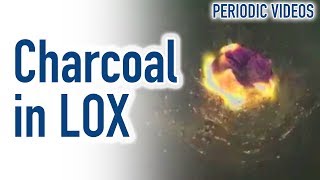 Liquid Oxygen slow motion  Periodic Table of Videos [upl. by Xino]