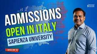 Admissions OPEN in Italy for 202425 Intake  Sapienza University of Rome [upl. by Hildegard]