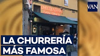 San Ginés la churrería más famosa del mundo [upl. by Rutter724]