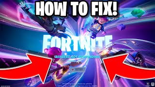 Why is Fortnite Servers Down How to Fix Fortnite Servers Not Responding [upl. by Assyram129]