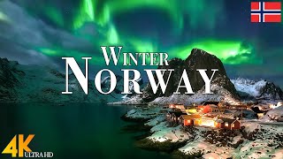 Winter Norway 4K Ultra HD • Stunning Footage Norway Scenic Relaxation Film with Calming Music [upl. by Lierbag]