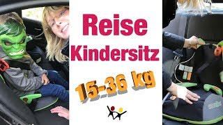 Kindersitze im Urlaub  ReiseKindersitz BoostAPak  1536 kg [upl. by Ahsienaj]