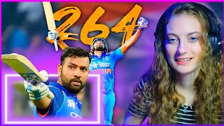 Rohit Sharma Hits 264  World Record  Russian girl reacts  India vs Srilanka 2014 [upl. by Dielle]