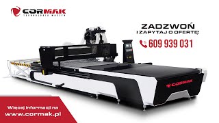 Centrum obróbcze CNC do nestingu ZAŁADUNEK  ROZŁADUNEK  Ploter frezujący CNC 2100x3200 CORMAK [upl. by Yee353]