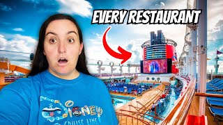 I ATE AT EVERY RESTAURANT ON A DISNEY CRUISE Disney Dream [upl. by Meredithe]