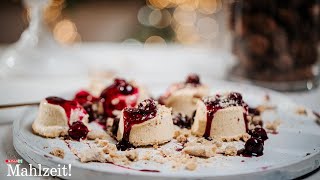 VanillekipferlParfait mit Glühweinkirschen 🍒 In der Küche mit Tici Kaspar  SPAR Mahlzeit [upl. by Htinek226]