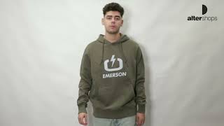 Emerson CLASSIC LOGO PULLOVER HOODIE Λαδί EM2001 FW25 [upl. by Mellitz632]