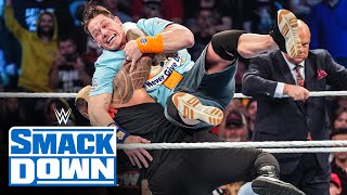 Solo Sikoa executes a brutal sneak attack on John Cena SmackDown highlights Oct 27 2023 [upl. by Silva]