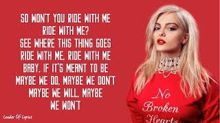 Bebe Rexha  MEANT TO BE Acoustic Lyrics [upl. by Niple]