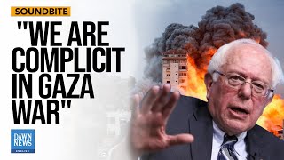 Bernie Sanders Says US Taxpayers Fund 18Bn to Israel Fueling Gaza Destruction  Dawn News English [upl. by Leuamme]