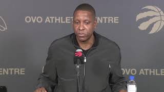 Masai Ujiri EndofSeason Media Availability  April 17 2024 [upl. by Bultman]