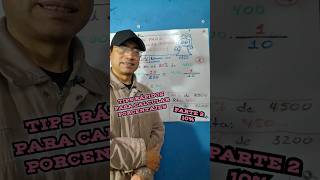 TIPS PARA CALCULAR RÁPIDO PORCENTAJES VÍDEO 2 porcentaje tips shorts [upl. by Gnof]