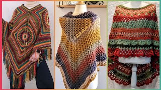 Luxuries Crochet Poncho Designs Patterns For Ladies 2024 [upl. by Artamas426]