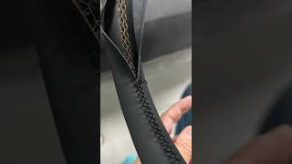 Stitching steering wheel cover [upl. by Fondea544]