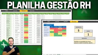 Planilha de RH com Dashboard no Excel  Gestão de Processos Seletivos  Baixar Grátis [upl. by Oicanata]