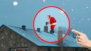 7 Santa Claus Captados en Cámara en la Vida REAL ¿En Verdad Existen [upl. by Clynes63]