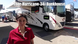 2020 Thor Motor CoachHurricane34J Bunkhouse [upl. by Elwina]