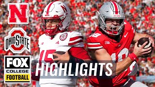 Nebraska Cornhuskers vs No 4 Ohio State Buckeyes Highlights  FOX College Football [upl. by Livvi]