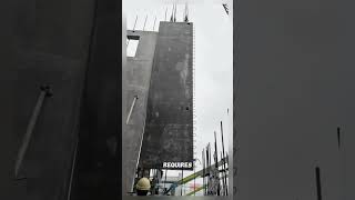 Construction jobs installing concrete slabs satisfying shorts [upl. by Aicre]