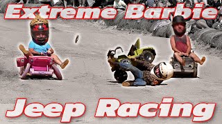 EXTREME BARBIE JEEP RACING 2023 Boggs and Boulders [upl. by Huberman243]