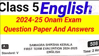 Class 5 English  Mega Marathon  Onam Exam 2024  Xylem Class 5 [upl. by Lopes]