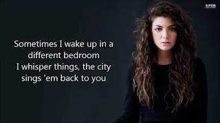 Lorde  Green light lyrics [upl. by Scrogan]