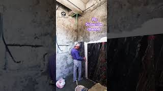 Washroom tile fitting construction tileworks hometiles youtube subscribemychannel home [upl. by Auhsoj624]