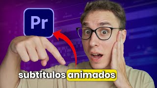 Hacer SUBTÍTULOS animados AUTOMÁTICOS palabra por palabra en Adobe Premiere Pro con Submachine [upl. by Kilgore]