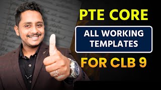 PTE Core  All Working Templates for CLB 9  Skills PTE Academic [upl. by Nonarb]