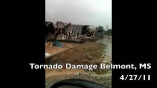 Tornado Damage Belmont MS 42711 [upl. by Elorak217]