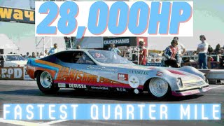 Fastest Quarter Mile in history ever recorded on video [upl. by Pizor]