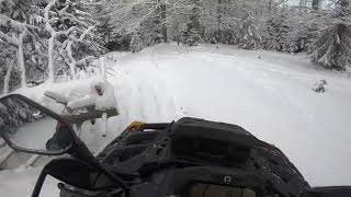 Canam Outlander XTP Max 650 22  First Mountain Snow [upl. by Noloc]