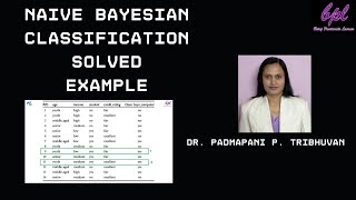 Naive Bayesian Classification Solved Example [upl. by Margarette909]