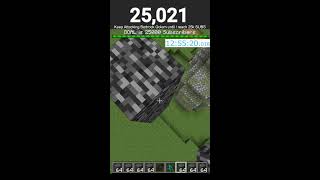 DAY11 Attacking Bedrock Golem Challenge until I reach 25000 Subscribers minecraft minecraftlive [upl. by Karame]