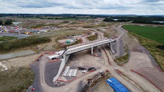 HS2 Construction  Steeple ClaydonCalvert  July 2024 Update [upl. by Hsaka48]