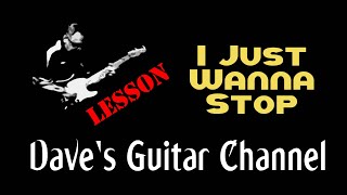 LESSON  I Just Wanna Stop by Gino Vannelli [upl. by Ennoira]