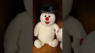 1998 Gemmy Dancing Frosty The Snowman slightly small wred button and blue flower [upl. by Trebled550]