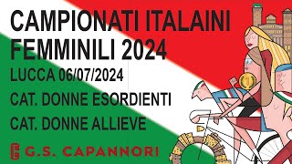 CAMPIONATI ITALIANI FEMMINILI 2024  DONNE ALLIEVE [upl. by Nylek]