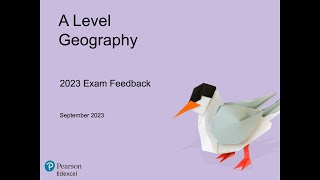 Pearson Edexcel A level Geography Exam Feedback 2023 [upl. by Sesylu]