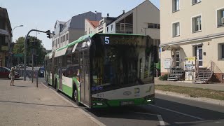 Poland Bialystok bus 5 ride from Malmeda Zamenhofa to Petla [upl. by Nennerb655]